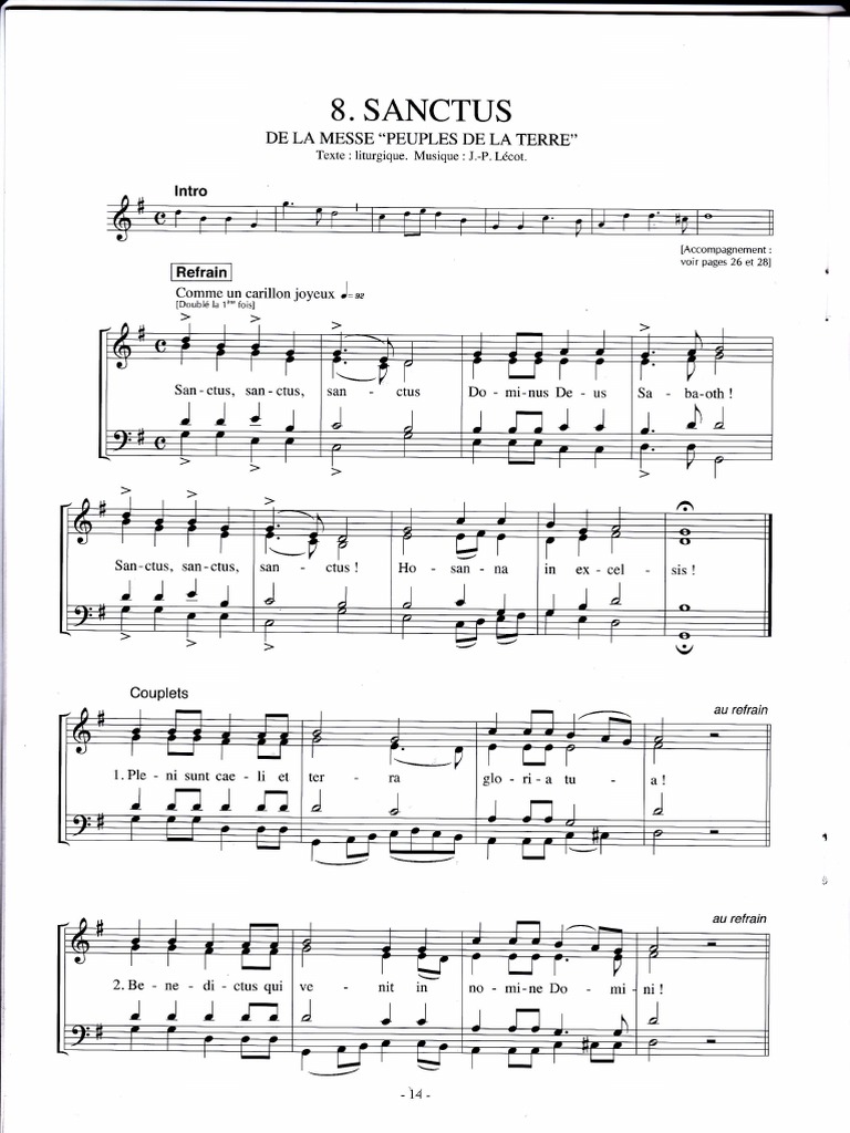 Sanctus Pdf