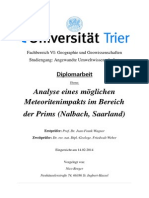 Strong Shock Metamorphism Establishes Meteorite Impact in The Saarland (West Germany)