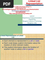 Lecture 4 Linked Linear List Representation