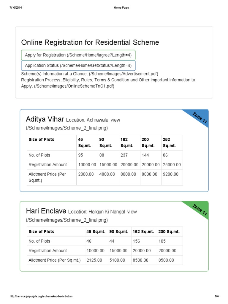Jaipur Residential Plot Registration | PDF | Business