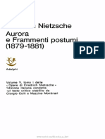 Vol 5 Tomo I - Aurora e Frammenti Postumi (1879-1881)