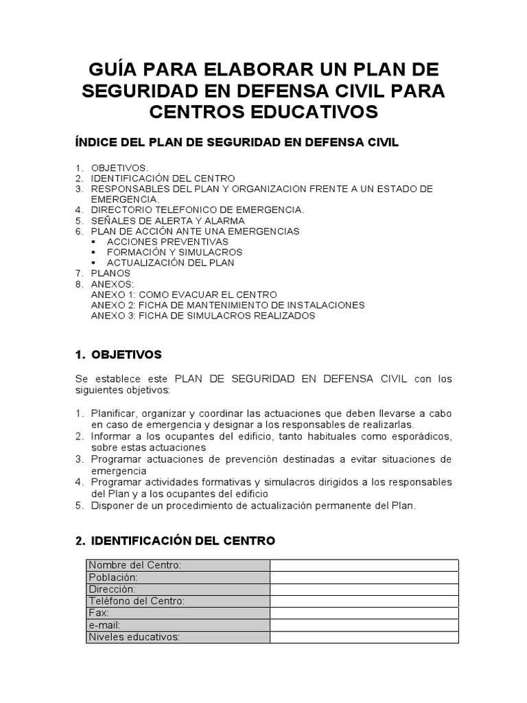 Guia Para Elaborar El Plan de