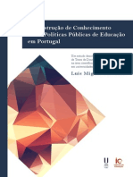 A Construção de Conhecimento sobre Políticas Públicas de Educação em Portugal