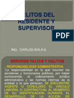 Delitos Del Residente y Supervisor