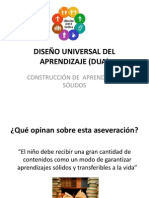 Diseño Universal Del Aprendizaje (Dua)