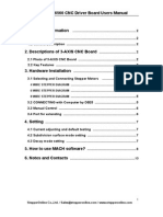 3 Axis TB6560 CNC Driver Board Users Manual