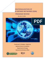 Operationalization of Software-Defined Networks (SDN) Program Review