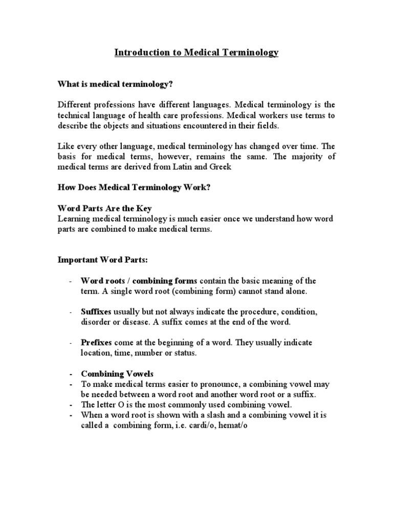 what-is-medical-terminology-pdf-clinical-medicine-medicine