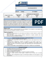 QUARTA (MANHÃ) - Ementa e Plano de Aula - Projeto IV - CST em Processos Gerenciais