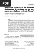 Adesão Ao Tratamento de Diabetes Mellitus Tipo 1