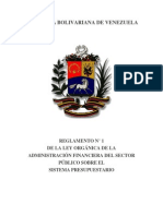 REGLAMENTO NRO1 DE LA LEY ORGÁNICA DE LA ADMINISTRACIÓN FINANCIERA DEL SECTOR PÚBLICO SOBRE EL SISTEMA PRESUPUESTARIO.pdf