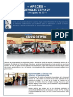 APECES - Newsletter No 27