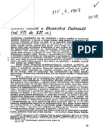 KLAIĆ NADA - Etnički Odnosi u Bizantskoj Dalmaciji (Od VII Do XII St.) JIČ 4 (1969.)