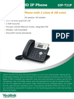 Yealink T21P Datasheet PDF