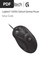 g400s Optical Gaming Mouse Quick Start Guide PDF