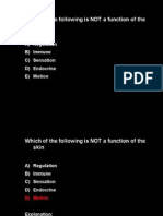 Integument Practice Questions