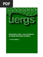 Acordo Ortográfico da Língua Portuguesa - UERGS