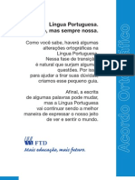 Acordo Ortográfico da Língua Portuguesa - FTD