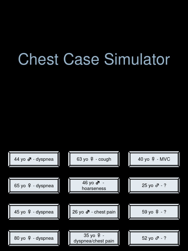 Chest Cases | PDF | Wellness