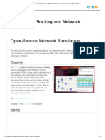 Open-Source Routing and Network Simulation - Open-Source Network Simulators