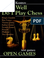 Ow Well Do I Play Chess, Open Games Chess Stars.2007