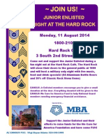 2014 Eangus Junior Enlisted Night at The Hard Rock Cafe