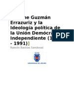 Jaime Guzmán Errazuriz y La Identidad Política de La Unión Demócrata Independiente