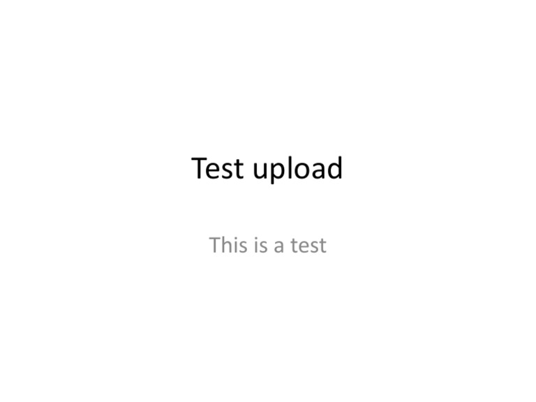 Test Upload | PDF