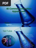 40 Common Laboratory Apparatuses