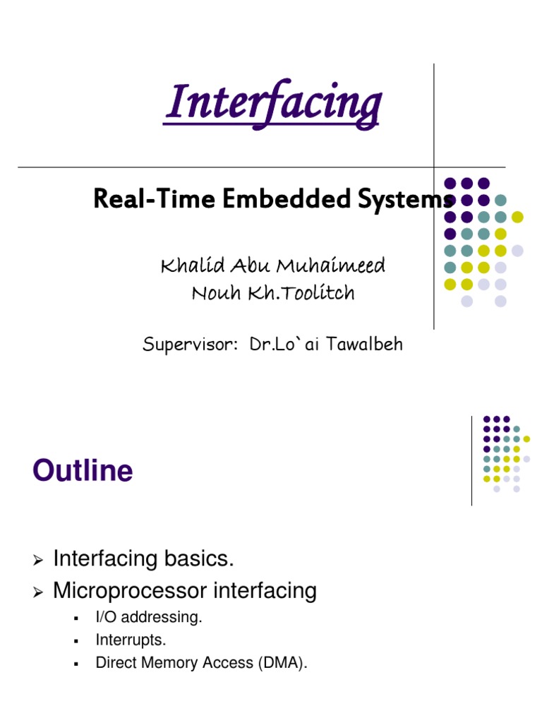 Interface | Input/Output | Embedded System