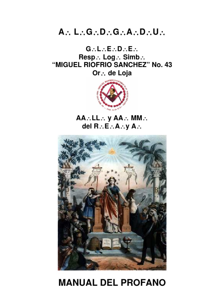 Manual del profano Masonería Tolerancia