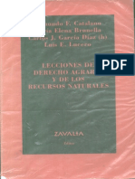 Lecciones de Derecho Agrario y de Los Recursos Naturales - Edmundo Catalano