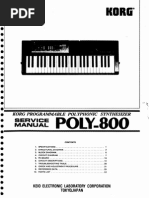 Korg Poly800 Service Manual