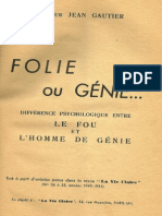 Jean Gautier - Folie Ou Génie