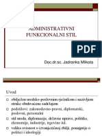 Administrativni Funkcionalni Stil