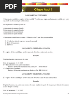 LANÇAMENTOS CONTÁBEIS