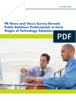 Public Relations Professionals in Early Stages of Technology Adoption