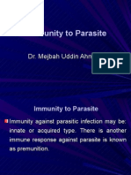 Immunity to parasite