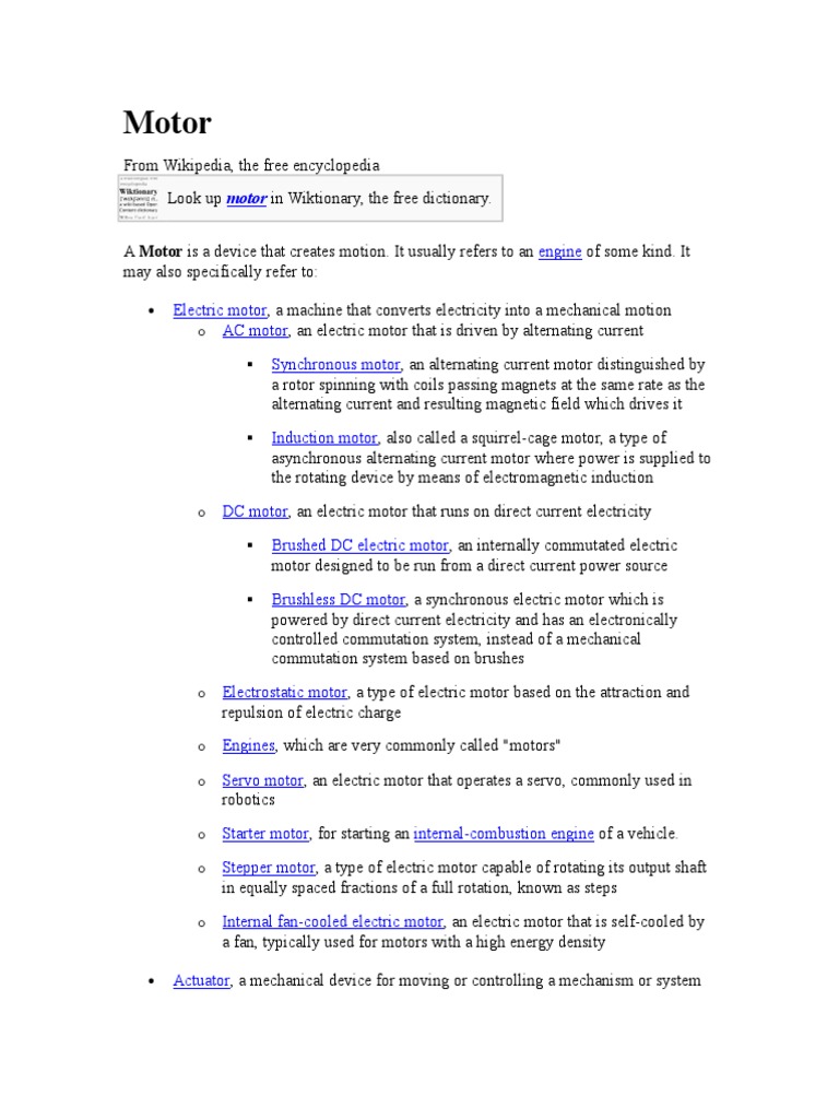Motor | PDF