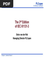 The 3 Edition of Iec 61131-3: Plcopen