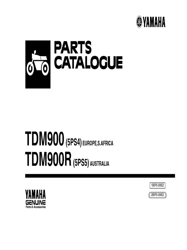Yamaha TDM 900 Parts Catalogue Screw Clutch