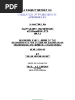 Download A PROJECT REPORT ON  UTILIZATION OF WASTE HEAT IN AUTOMOBILES  by romeoluvjuliet143 SN23568793 doc pdf