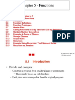 Chapter 5 - Functions: Outline