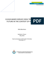 Cloud-based Service Desk Trends and Future in the Context of FreeNest