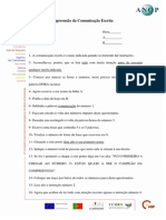 Rapidez de Compreensão Da Comunicação Escrita