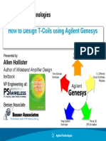 Design of T-Coils Using Agilent Genesys PDF