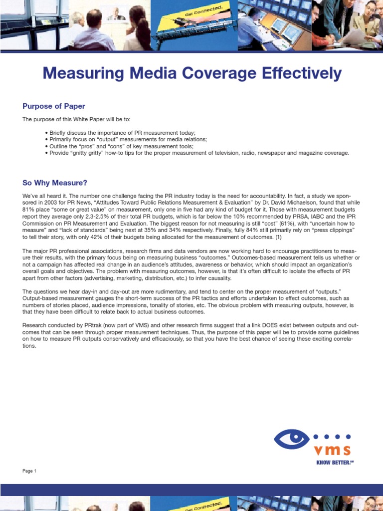 Measuring Media Coverage Effectively | PDF | Newspapers | Public Relations