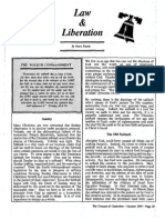 1990 Issue 8 - Law and Liberation: The Fourth Commandment - Counsel of Chalcedon
