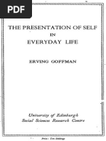 Goffman Erving The Presentation of Self in Everyday Life