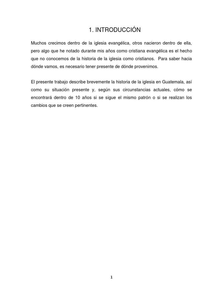 Historia de la Iglesia Evangélica en Guatemala | PDF | Pentecostalismo ...